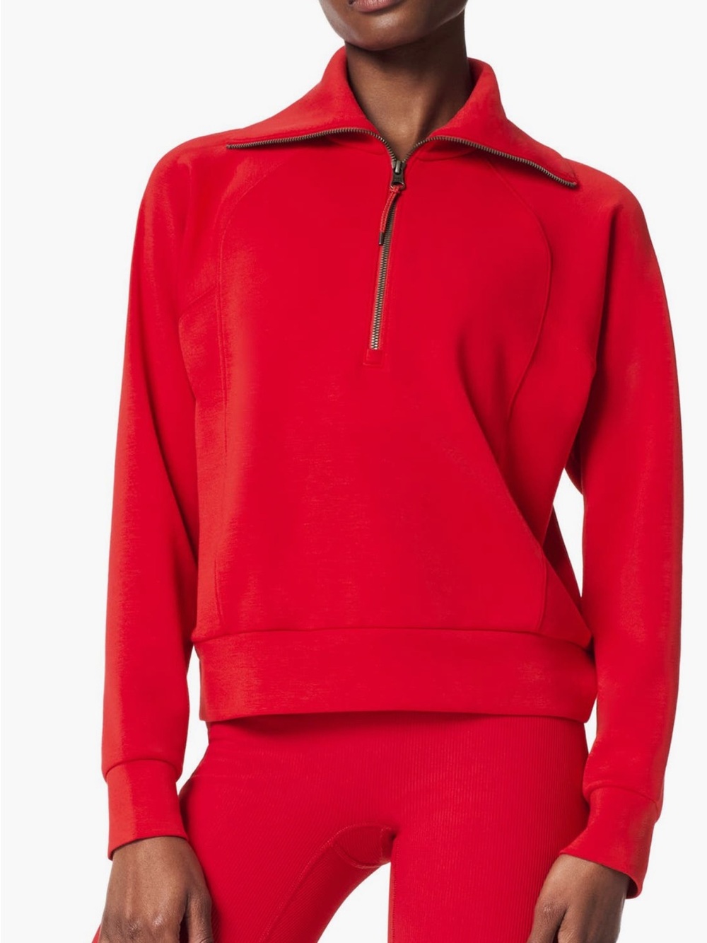 SPANX AirEssentials Half Zip
Sweatshirt in Spanx Red